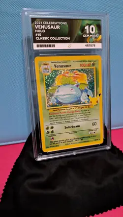 Pokemon TCG Venusaur Celebrations Card 15/102 ACE 10 Gem Mint: perfect 10 grades - Image 3