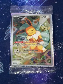 SEALED Eevee 173 Promo Pokemon TCG Prismatic Evolutions Near Mint Condition Card - Image 1
