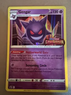 Pokemon TCG Gengar Promo Card Lost Origin Build and Battle Sealed Deck SWSH241 - Image 1