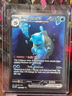 Pokemon Card Blastoise EX 200/165 Scarlet & Violet 151 Illustration Rare Holo - Image 1