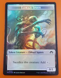 1x Eldrazi Spawn & Phyrexian Golem (0032) | FOIL TOKEN | Modern Horizons 3 | MTG - Image 1
