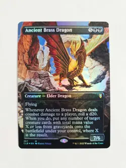 Ancient Brass Dragon FOIL Commander Legends: Battle for Baldur's Gate - Image 1