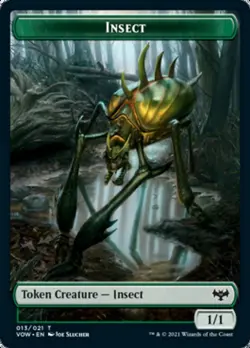 Insect // Slug Double-Sided Token [Innistrad: Crimson Vow Tokens] Lightly Playe - Image 1