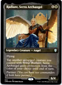Radiant, Serra Archangel (Foil Etched) - Commander Legends - 553 NM - Image 1