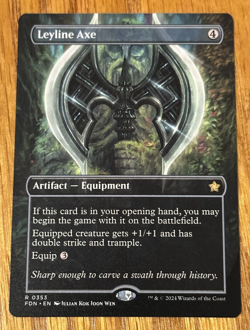 MTG Foundations, Leyline Axe - Borderless - Image 1