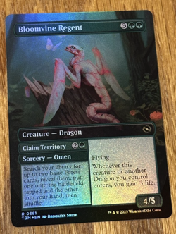 MTG Tarkir Dragonstorm, Bloomvine Regent - Borderless Foil - Image 2