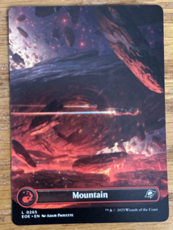 MTG Edge of Eternities, Mountain 0265 - Borderless - Image 1