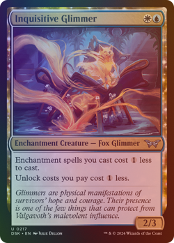 Inquisitive Glimmer - DSK #217 | FOIL | NM | MTG - Image 1