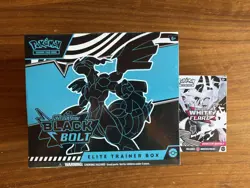 Pokemon TCG Black Bolt ETB with White Flare Booster Bundle ✅ Factory Sealed - Image 1