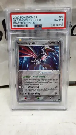 2007 SKARMORY EX HOLO EX POWER KEEPERS POKEMON TCG PSA 6 EXCELLENT-MINT #98 - Image 2