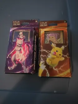 Mewtwo Mayhem and Pikachu Power Theme Deck 2016 Pokemon XY Evolutions SEALED - Image 1