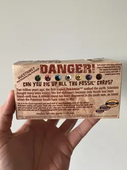 Pokemon TCG Fossil Unlimited EMPTY Booster Display Box Vintage 1999 - Image 3