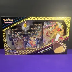 Pokemon TCG Crown Zenith Pikachu VMAX Premium Collection |BRAND NEW 7 PACKS - Image 1