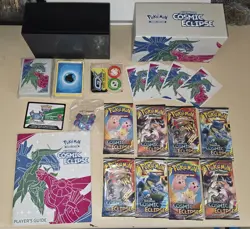 Pokemon Cosmic Eclipse Elite Trainer Box ETB Open box ALL PACKAGES SEALED - Image 1