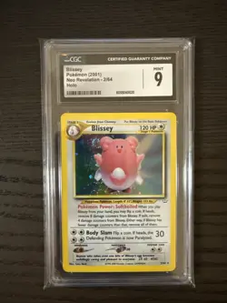 2001 Pokemon Neo Revelation Blissey Holo Rare 2/64 CGC 9 Mint - Image 1