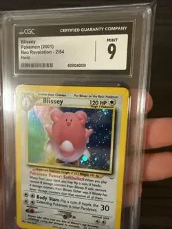 2001 Pokemon Neo Revelation Blissey Holo Rare 2/64 CGC 9 Mint - Image 4