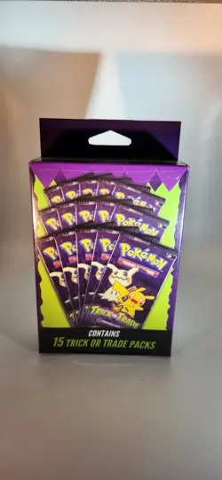 Pokemon Trick or Trade Booster Pack box 15 Packs 2025 Sealed Walgreens Exclusive - Image 1