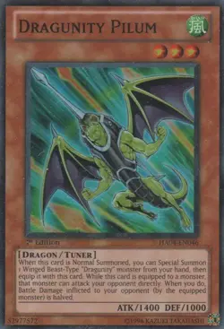 Dragunity Pilum - HA04-EN046 - Super Rare - Unlimited Edition - Moderately Playe - Image 1