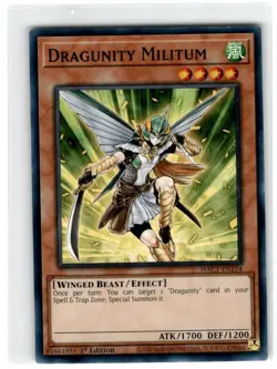 Yu-Gi-Oh! Dragunity Miltum Common HAC1-EN154 Lightly Played 1st Edition - Image 1