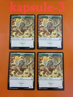 4x Rhino (0011) | TOKEN | Ravnica Remastered | MTG Magic Cards - Image 1