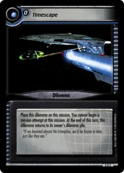Star Trek CCG 0D2 Timescape Foil Promo Card M/NM extremely rare - Image 1