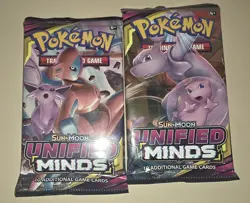 POKEMON SUN & MOON 2 UNIFIED MINDS 10 CARD BOOSTER PACK SEALED - Image 1