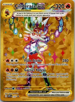 Cinderace ex Promo SV: Scarlet & Violet Promo Cards 163 NM - Image 1