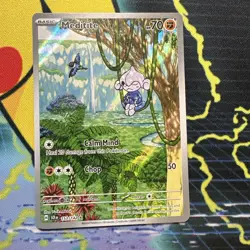 Meditite 153/142 Stellar Crown Illustration Rare NM Pokemon TCG Card - Image 1