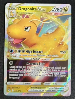 Dragonite VSTAR 050/078 Pokemon GO Ultra Rare Holo Pokemon TCG Card NM - Image 1