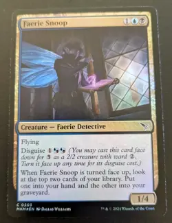 Faerie Snoop 0203 MKM Foil Common Murders At Karlov Manor Magic: The Gathering - Image 1