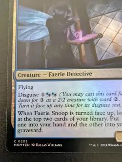 Faerie Snoop 0203 MKM Foil Common Murders At Karlov Manor Magic: The Gathering - Image 4