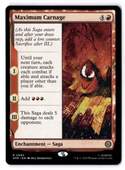 Maximum Carnage NM* Marvel's Spider-man ENGLISH 0083 mtg -UnltdCards - Image 1