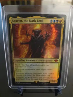 Sauron, the Dark Lord Foil Near Mint Condition, English, Lord of the Rings #0224 - Image 1