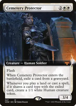 Cemetery Protector Extended Art Regular - Innistrad: Crimson Vow MTG-NM - Image 1