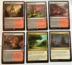 MTG utility land lot (x6) Rakdos red black NM (Command Tower) - Image 1