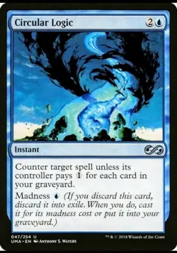 X 1 Circular Logic NM Ultimate Masters 047 MTG Magic The Gathering - Image 1