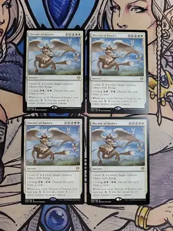 4x Decree of Justice - NM/M Commander 2020 C20 MTG Magic - Image 1