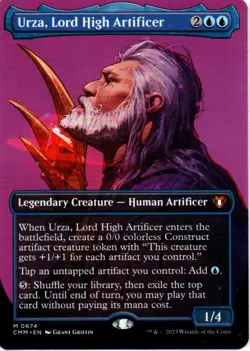 MTG: Commander Masters: Borderless Urza, Lord High Artificer: LP Condition - Image 1