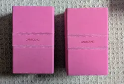 2x Pink Gamegenic Stronghold 200+ XL Deck Boxes. Used but in good condition. - Image 1