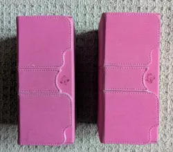 2x Pink Gamegenic Stronghold 200+ XL Deck Boxes. Used but in good condition. - Image 2