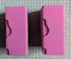 2x Pink Gamegenic Stronghold 200+ XL Deck Boxes. Used but in good condition. - Image 4