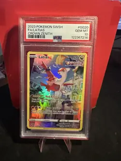 Pokemon TCG Latias GG20/GG70 Crown Zenith Galarian Gallery - PSA 10 - Image 1
