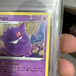 Pokemon Gengar Champion's Path Special Pin Holo Promo SWSH052 PSA 10 - SWIRL - Image 3