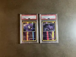 Pokemon Diamond And Pearl Polish Language PSA 6 Gastly And PSA 6 Haunter - Image 1