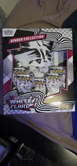 Pokemon TCG: Scarlet & Violet - WHITE FLARE Binder Collection NEW FACTORY SEALED - Image 1