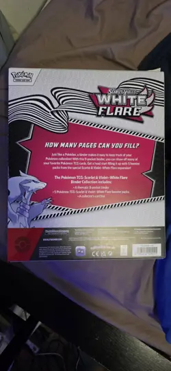 Pokemon TCG: Scarlet & Violet - WHITE FLARE Binder Collection NEW FACTORY SEALED - Image 2