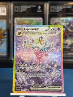 Espeon ex - 155/131 - Pokemon Prismatic Evolutions Special Illustration Rare NM - Image 2
