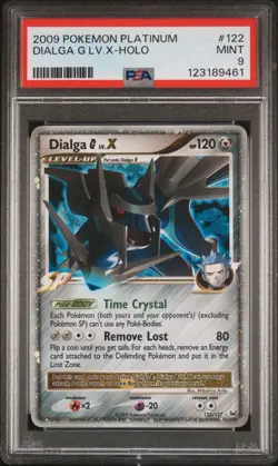 2009 POKEMON PLATINUM #122 DIALGA G LV.X-HOLO PSA 9 - Image 1