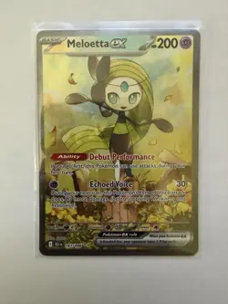 Meloetta ex 167/086 SIR Mint/NM Pokemon TCG Black Bolt - Image 1