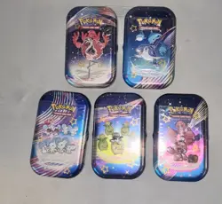 Pokemon TCG Scarlet & Violet Paldean Fates Mini Tins, Set - Image 1